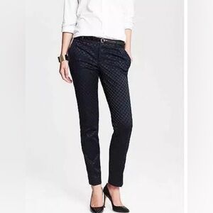 Banana Republic navy blue Hampton Pants size 10, EUC, elegant, dressy, checkered